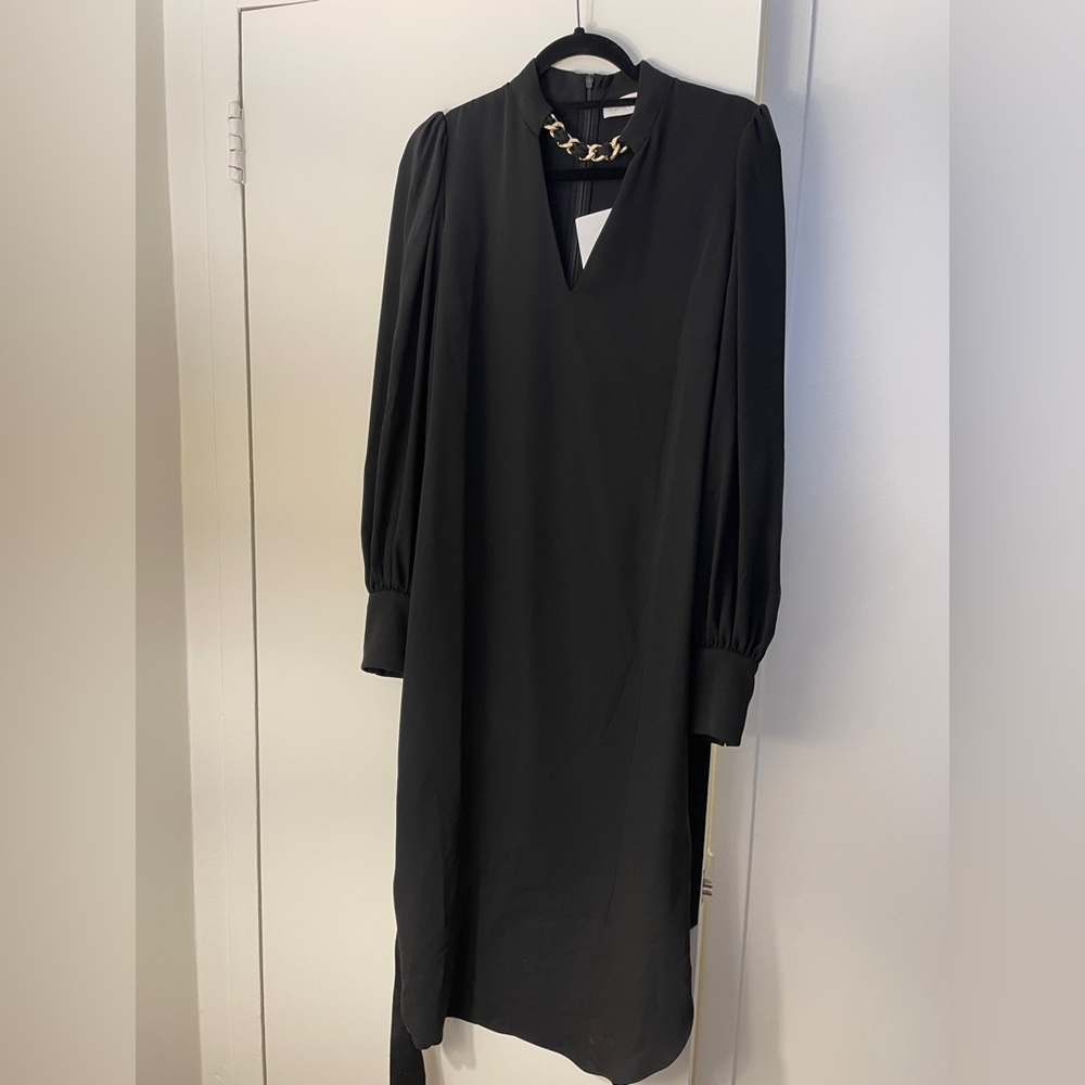 Zimmerman dress with black and gold chain